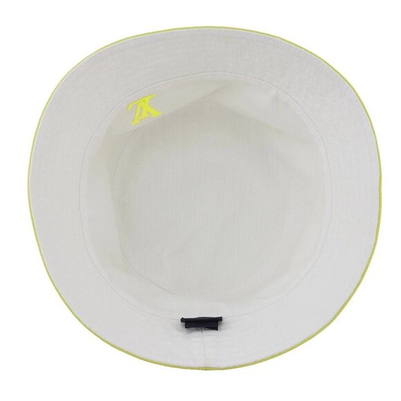 LOUIS VUITTON Monogram Neon Reversible Bucket Hat Size L Cotton Neon Yellow - Picture 3 of 14